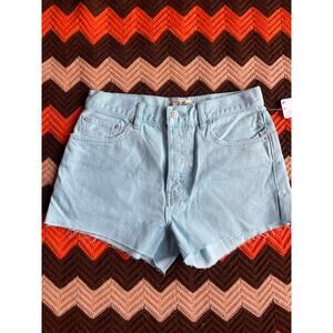 NWT We the Free People Light Blue - Light Wash Denim Shorts sz 26
